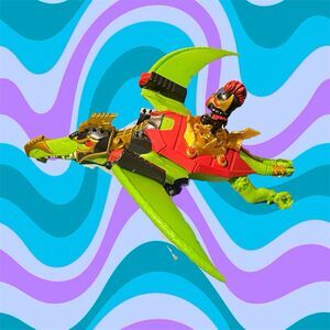 Treasure X Dino Gold Pterodactyl Green Dino Dissection W/ Figure